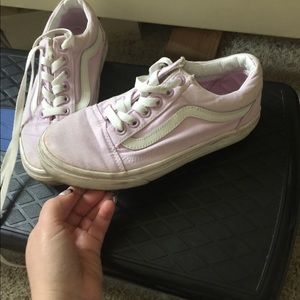Pastel purple low top vans